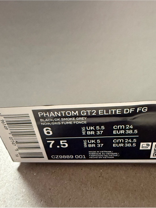 Nike Phantom GT2 Elite DF FG Shadow Pack Men’s size 6 Soccer Cleats NEW! main image 4